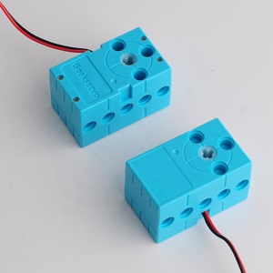 Geekservo Blue Motor 2 кг 360 градусов непрерывное вращение Серводвигатель двойной выходной вал программируемый для микро: бит умная модель автомобиля