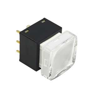FOSEN 15*15mm interruttore della luce 12V verticale attraverso il foro PCB con luce a LED pulsante tattico interruttore personalizzato quadrato - Product Image 4