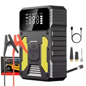 Taşınabilir şarj ve şişirme makinesi <span class=keywords><strong>araba</strong></span> yedek acil başlangıç güç kaynağı ile LED aydınlatma güç bankası - Product Image 1