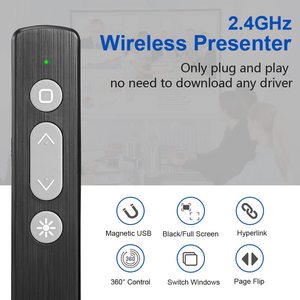 2,4 GHz Zeiger Slide Advancer Mac USB-Zeiger Clicker Typ C Wireless Roter Laserpointer für Powerpoint-Präsentation klicker
