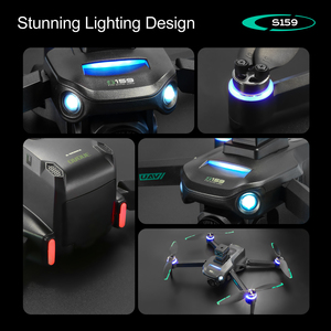 S159 5G WIFI FPV全球定位系统四轴飞行器无人机，带液晶屏遥控器4k高清双摄像头避障无人机 - Product Image 6