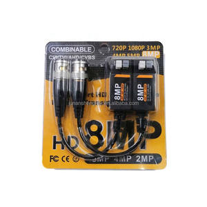 闭路电视配件1080P高清TVI CVI AHD BNC 8mp无源UTP双绞线高清摄像机视频巴伦 - Product Image 3