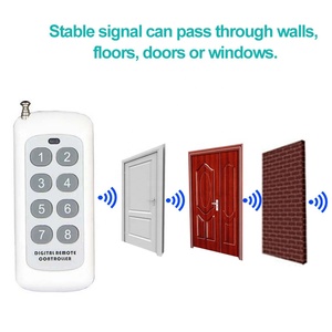 500-1000M 8 tasti tasti RF telecomando fisso/codice di apprendimento DC 12V telecomando Wireless a lungo raggio - Product Image 4