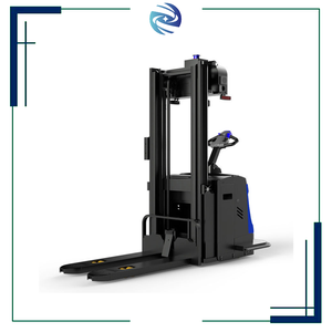 Potente sistema de accionamiento Manejo de carga Transporte de carga pesada AGV Apilador de palés de vehículos guiado automatizado con control AI - Product Image 4