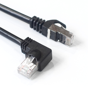 Cavo Ethernet con 90 gradi verticale Utp Cat5e Cat 6 Patch pannello Cat6 Patch Cord Lan Rj45 ad angolo retto in metallo curvatura 90 ° - Product Image 2