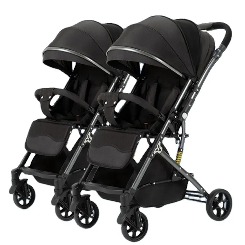 Nuovo Design Multi Function Two Baby Kinderwagen sedile regolabile facilmente piegato Twin Baby Products passeggini gemelli per bambini più venduti