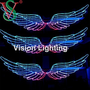 Высококачественные умные RGB-лампы с мотивом, наружное использование, пиксельное крыло, Рождественское украшение, смарт-светодиодная программа - Product Image 1