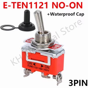 15A 250V SPST 2 terminali kapalı geçiş anahtarı su geçirmez kapaklı - Product Image 1