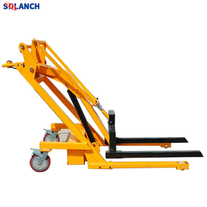 Carrello elevatore idraulico elettrico con braccio curvo carico e scarico piccolo veicolo flessibile di sollevamento e movimentazione - Product Image 6
