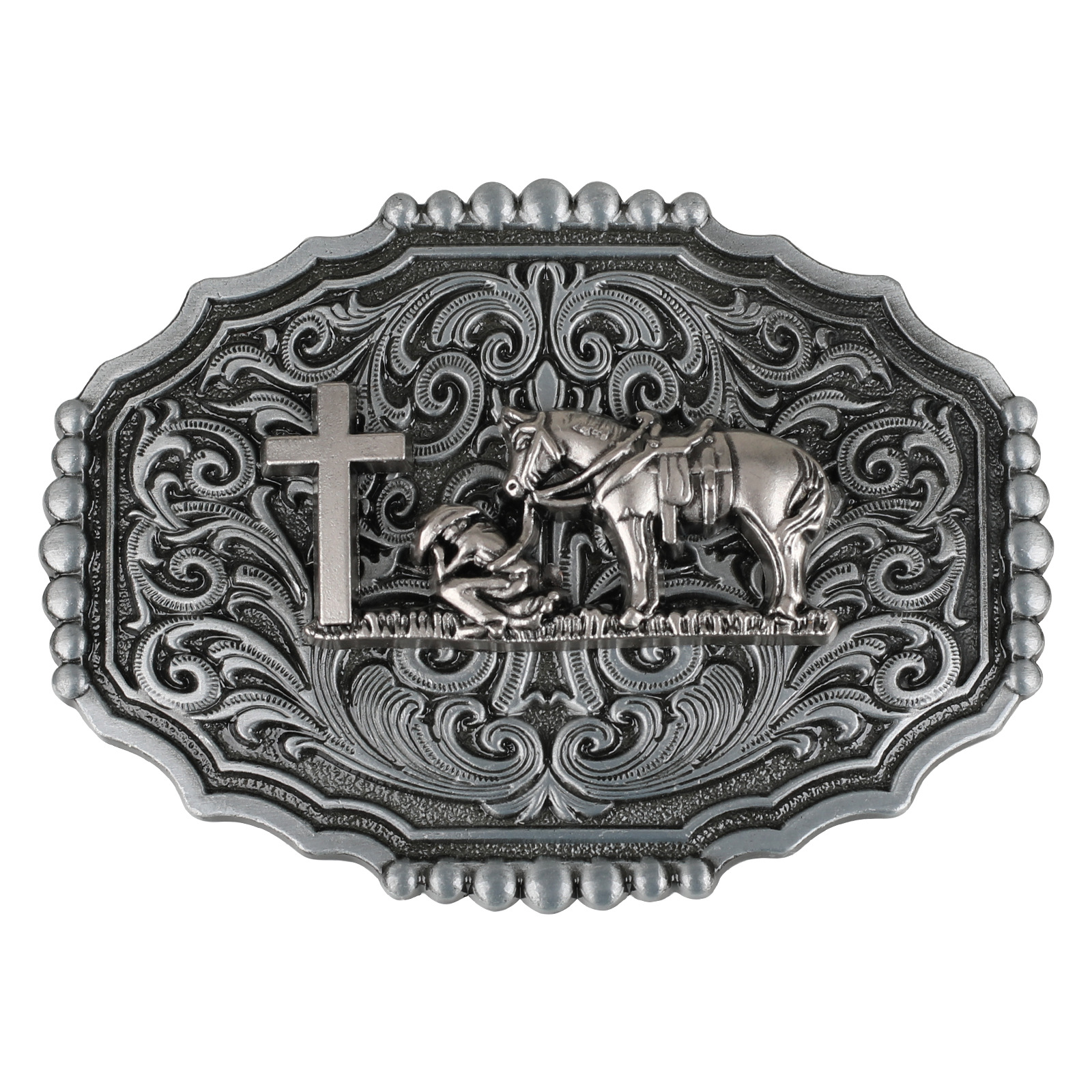 Silver cross horse 15