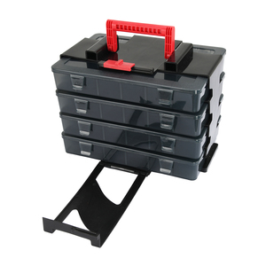 Vertak批发可调12格塑料零件盒小4抽屉螺丝收纳盒 - Product Image 3