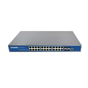 Gigabit L2 + 24 RJ45 portu artı 4 Combo portu ile yönetilen anahtarı destek QOS/RSTP/IGMP/DHCP/SNMP/WEB/VLAN/ERPS Ethernet anahtarı - Product Image 4