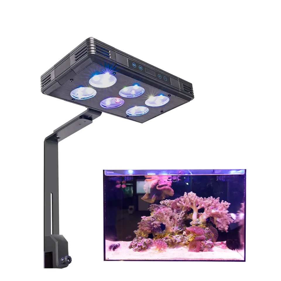 Full Spectrum Touch Control Marine Aquarium Clip-On LED Fixture LED alghe Grow Light