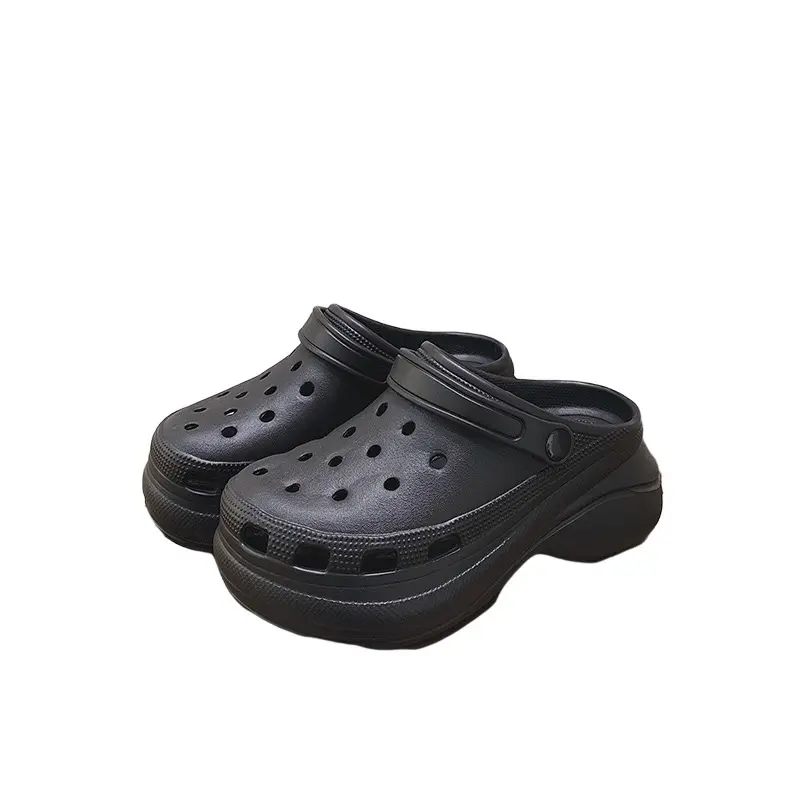 Verano transpirable al aire libre gris agujero zapatos Slip-on agua mulas zapatos fábrica moda fabricante China entrega rápida personalizada