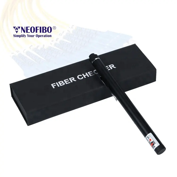 Neofibo VFL-125 kabel serat optik, pengukur daya optik tipe pena genggam dengan vfl visual fault locator fiber optical
