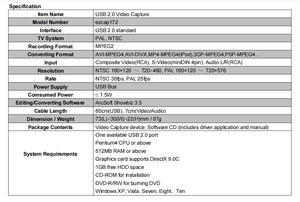 USB2.0 <strong>Video</strong> Audio Grabber Card <strong>Analog</strong> <strong>Video</strong> Recording <strong>to</strong> Digital <strong>USB</strong> UVC Capture for XBOX PS3 VHS Windows - Product Image 6