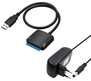 厂家直销USB 3.0至SATA III硬盘适配器，用于2.5 3.5英寸硬盘/SSD硬盘驱动器磁盘 - Product Image 1