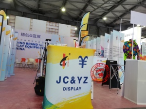 弹出式柜台可折叠贸易展览柜台铝定制贸易展览桌子展示架椭圆形张力织物柜台 - Product Image 6