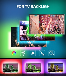 Tcwin Tira de Luces <span class=keywords><strong>LED</strong></span> Cambio de Luces <span class=keywords><strong>LED</strong></span> 16.4ft, Color RGB 90 Tv 85 Cuerdas de Luz de Cobre Tira <span class=keywords><strong>Led</strong></span> + BT Music Remote + 24key + caja de Color <span class=keywords><strong>LED</strong></span> pro Max App control - Product Image 3