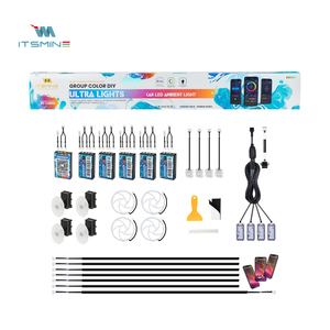 2025 yeni 6 In1 evrensel ortam aydınlatma K3S LED şeritler kiti tüm araba modelleri için kolay kurulum ortam ışıkları durumu - Product Image 2