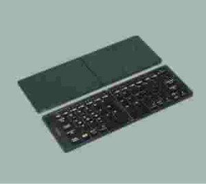 Mini teclado de tijera inalámbrico ergonómico de 65 teclas, Interfaz de ordenador plegable USB para proyección de estilo inglés de Windows
