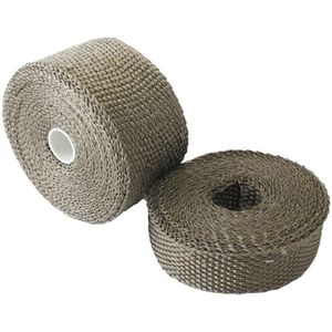 2'' <strong>5</strong> Meters Titanium Turbocharger Downpipe Manifold <strong>Header</strong> Shield Heat Protection Pipe Heat Resistant Exhaust Wrap Tape