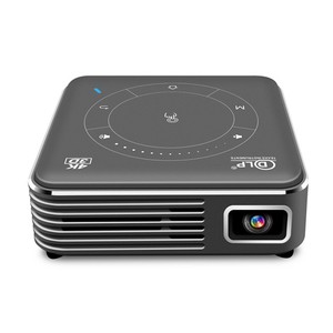 Miniproyector de bolsillo para cine en casa, proyector DLP recargable con WiFi de doble banda, Android 9,0, 2GB/16GB, 4K, HD, 3D, PICO, 2,4G/5G - Product Image 1