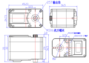 Feetech STS3215 SO-ARM100サーボ12V 30KG 360度ロボットサーボAiロボティクスアーム/DIYプログラミングロボットアームFE-URT-1なし - Product Image 2