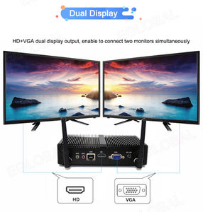 Incorporato Fanless Computer industriali Intel Core I3-7167U SSD nuovo HD/VGA/LAN Digital Signage per ufficio automazione IoT <span class=keywords><strong>Gateway</strong></span> - Product Image 6