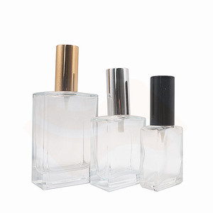 Bán thiết kế mới trong suốt hình chữ nhật vuông thủy tinh phun bơm chai cho dầu ô liu Nước hoa dầu 10ml 15ml 30ml 50ml <span class=keywords><strong>100ml</strong></span> - Product Image 2