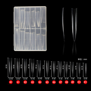 Yeni ekstra uzun yarım kapak yapay İpuçları tasarım sivri traceless özel Stilettos toplu Nail İpuçları kadın çivi uzatma - Product Image 1