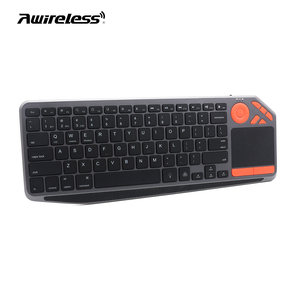 Teclado de computadora sensible a la pantalla táctil, Mini teclado ruso inalámbrico con trackpad RGB, teclados inalámbricos inteligentes retroiluminados - Product Image 1