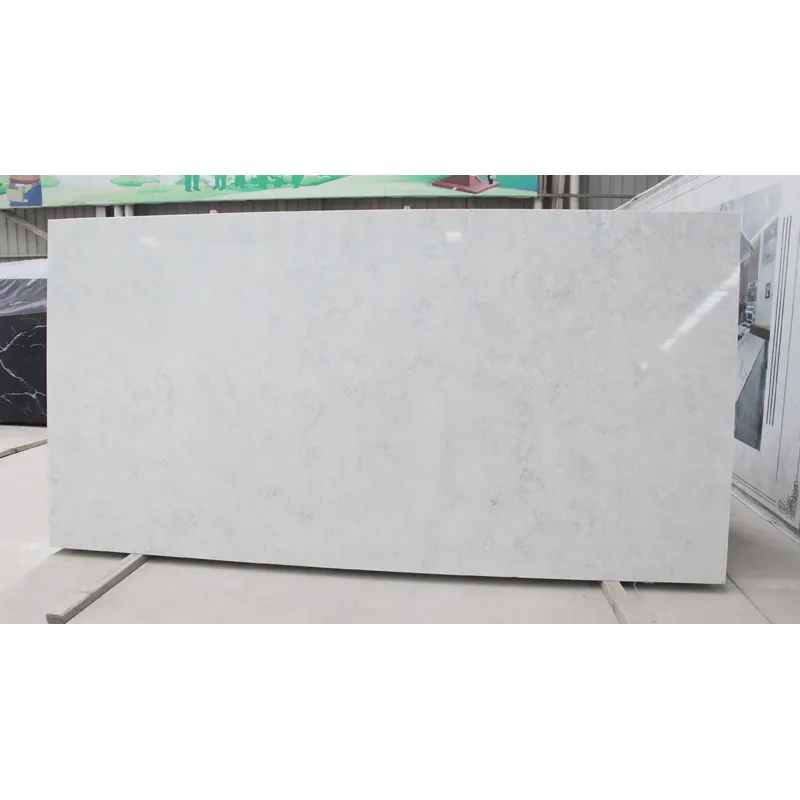 Atina Calacatta Betonplatten Künstlicher Quarz stein Hintergrund wand Platten stein für Küchen insel Badezimmer eitelkeit