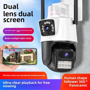 Dual Lens 4K Outdoor WiFi <strong>IP</strong> <strong>Camera</strong> 2-Screen Intelligent Monitor 2-Way <strong>Intercom</strong> Private Box Logo Silk Print CMOS Sensor Cloud - Product Image 3