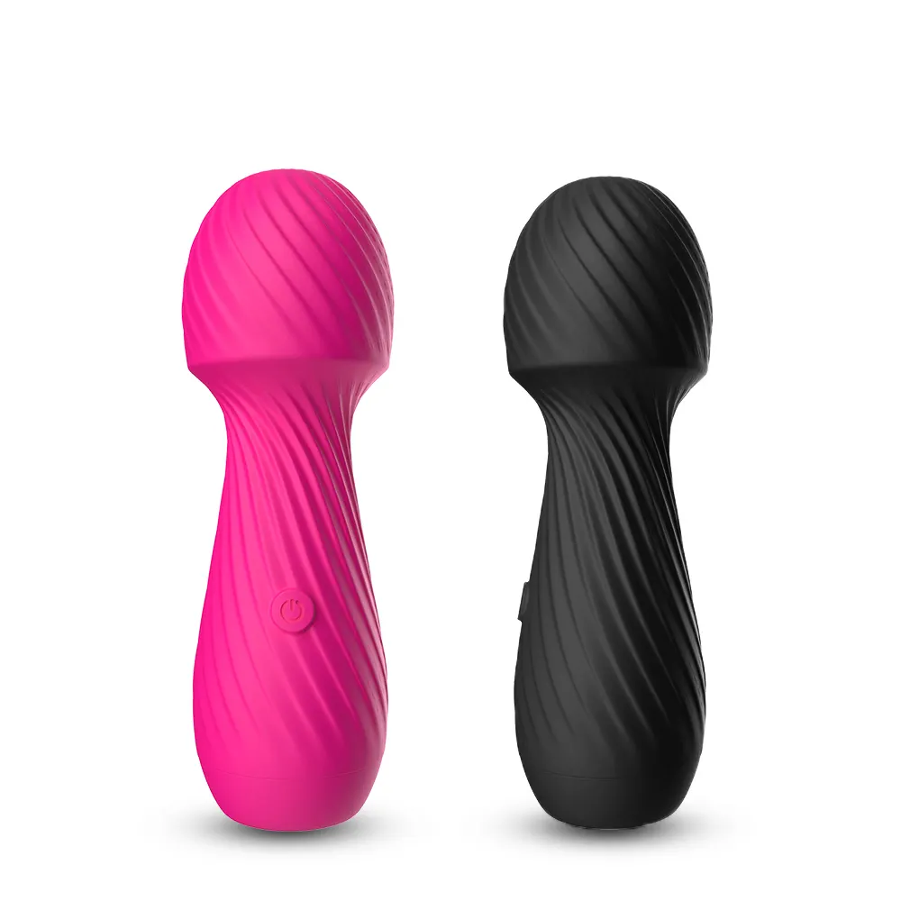 Alat pijat getar untuk wanita, mainan seks mewah motif klitoris stimulasi AV Vibrator dengan tongkat pijat elektrik untuk wanita