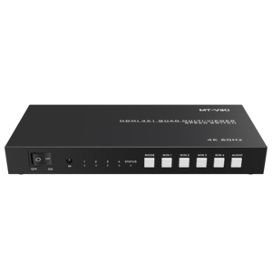 MT-VIKI 4K หน้าจอ HDMI Multiviewer 4X1พร้อมการสลับที่ไร้รอยต่อ - Product Image 2