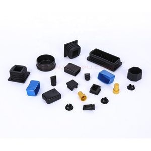 塑料成型型材端塞，方形管管盖，钢管塑料端盖 - Product Image 1