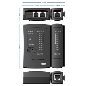 Rete LAN RJ45 cavo Tester RJ11 Cat5 CAT5E Cat6 per cavo LAN Tester filo telefono strumento di prova Ethernet - Product Image 5