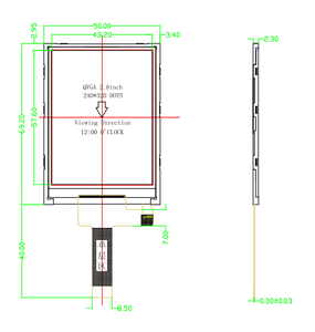 2.8 Inch 320x240 <strong>MCU</strong> Interface <strong>TFT</strong> <strong>LCD</strong> Display Module - Product Image 6