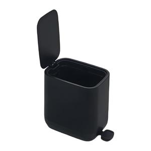 Cubo de basura a prueba de agua con forma rectangular, cubo de basura interior de 7L equipado con tapa de cierre suave y diseño abierto