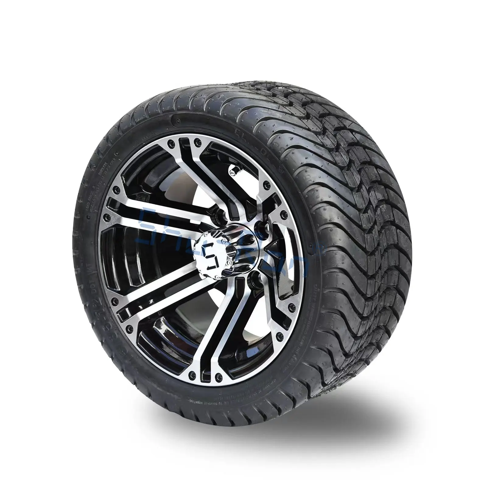 Shuran rodas de carrinhos de golfe 215/35-12 polegadas, rodas e pneu para ezgo, carro do clube, carrinho de golfe ymh