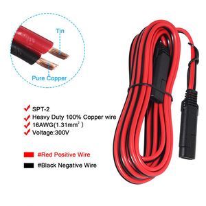 המחיר הטוב ביותר SAE כדי SAE מחבר הארכת כבל חשמל 18Awg Dc רכב תשלום חיצוני פנל סולארי 12V סוללה כבל - Product Image 2