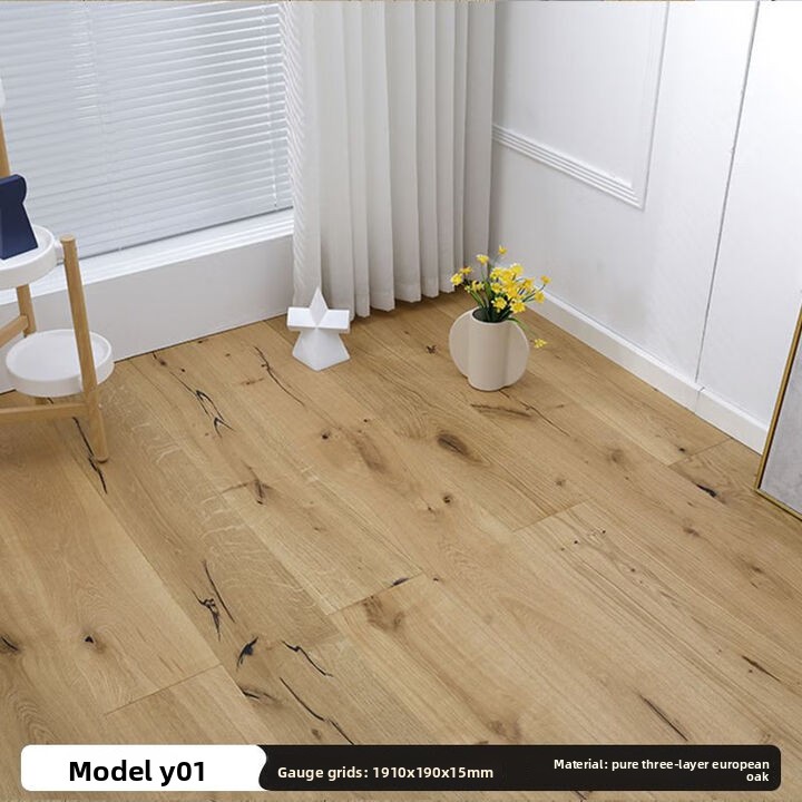 Y01 brushed natural color (scarred) European oak