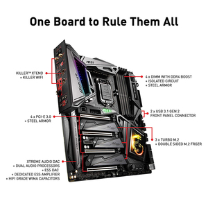MSI MEG Z390 GODLIKE LGA1151 (Intel 8th and 9th Gen) M.<strong>2</strong> USB 3.<strong>1</strong> DDR4 Wi-Fi SLI CFX Extended ATX Z390 Used Gaming Motherboard - Product Image 4