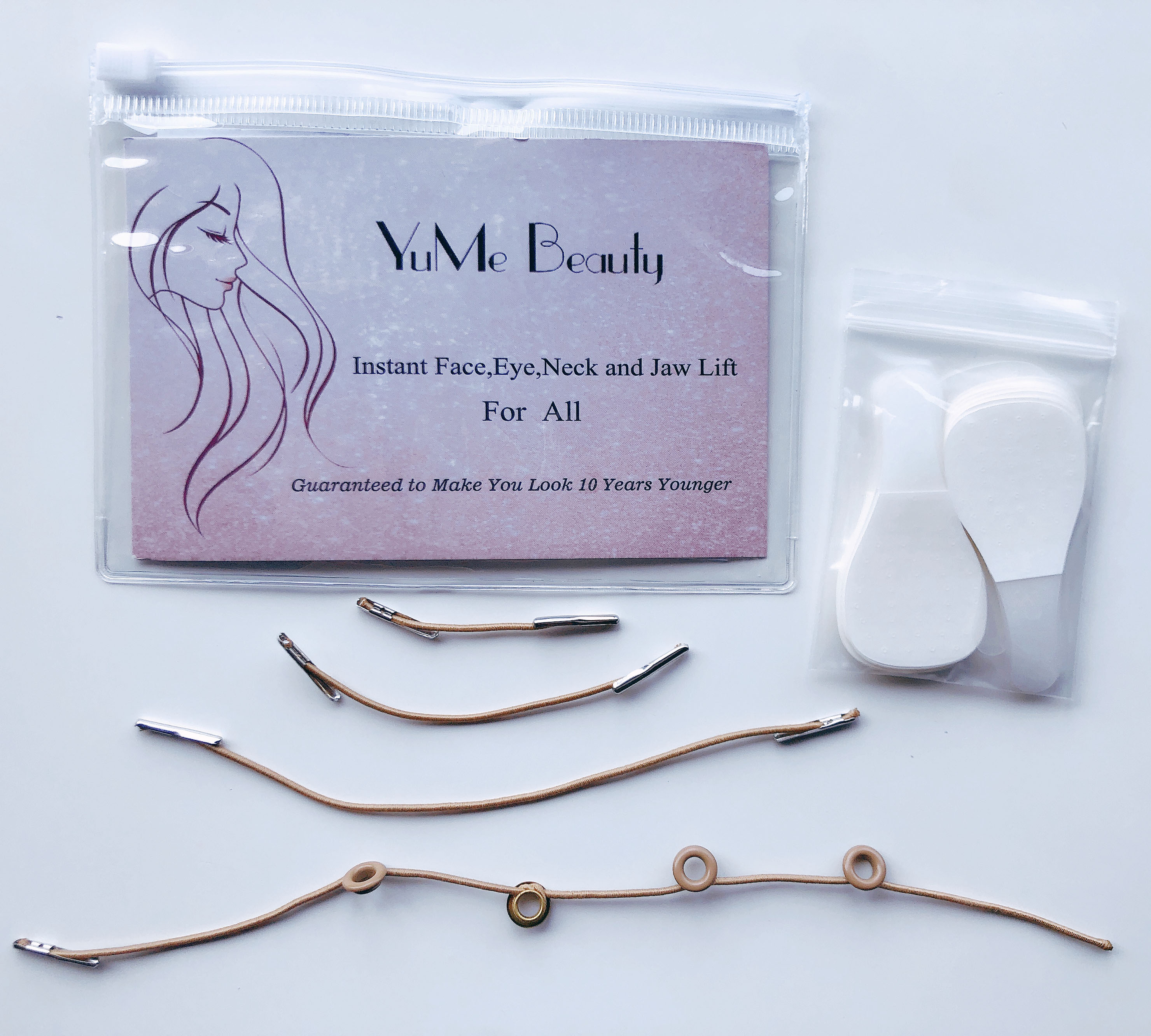 Kit de 40 rouleaux de ruban adhésif rond beige