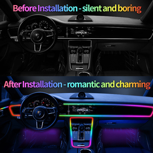 RGB <strong>LED</strong> Strip Lights for Car 12V DC App-Controlled Ambient Lighting with Remote Black <strong>PCB</strong> Plastic PVC Lamp Body EMC Certified - Product Image 3