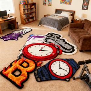 Nhung Và Flannel In Sneaker Hình Thảm Gấu Tùy Chỉnh Phim Hoạt Hình Thảm Thảm Không Thường Xuyên Khu Vực Thảm Morden Đô La Hình Thảm - Product Image 2