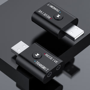 Adaptador receptor y transmisor inalámbrico de Audio para TV, amplificador de coche, auriculares y altavoz, USB, Bluetooth, 2 en 1 - Product Image 2