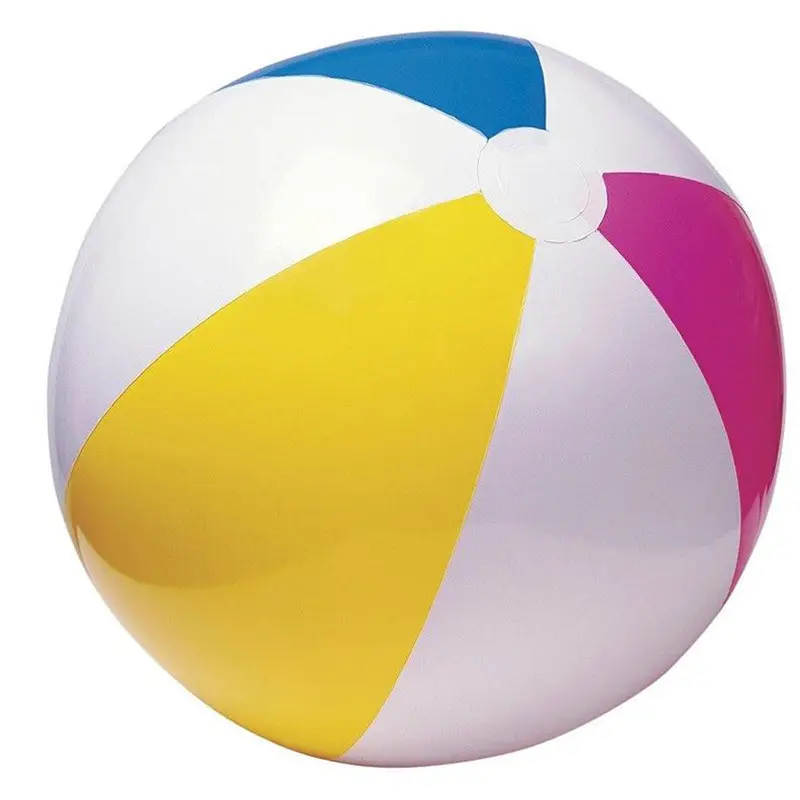 Pelota de playa inflable con logotipo personalizado, venta al por mayor