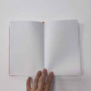A5 Größe Schwarz Custom mit Ihrem eigenen Front Cover Design Leder Journal Dot Grid Hardcover Notebooks - Product Image 4